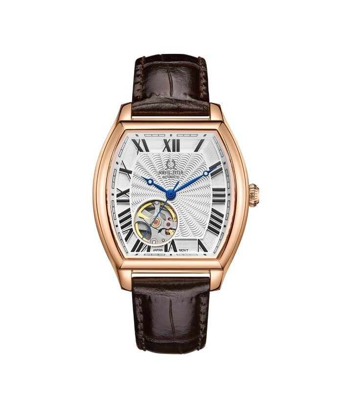 [WOMEN] Barrique 3 Hands Automatic Leather Watch [W06-03269-002]
