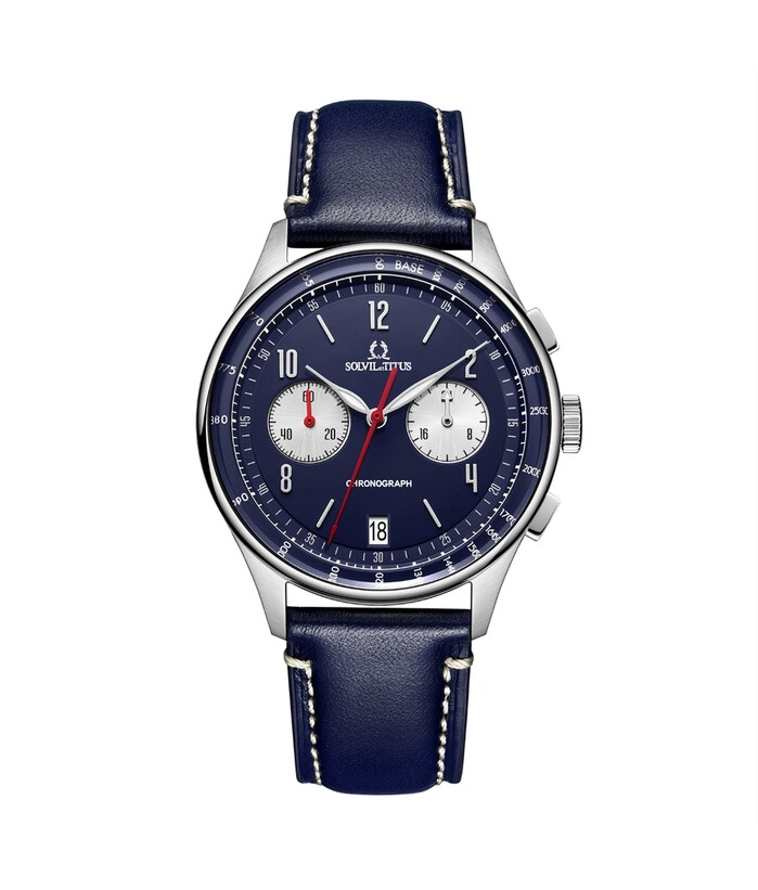 [MEN] Modernist Chronograph Quartz Leather Watch [W06-03276-005]