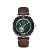 [MEN] Enlight 3 Hands Automatic Leather Watch [W06-03277-004]