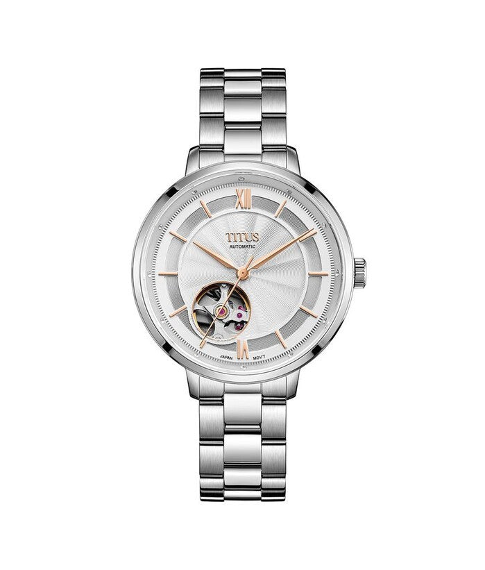 [WOMEN] Enlight 3 Hands Automatic Stainless Steel Watch [W06-03278-001]