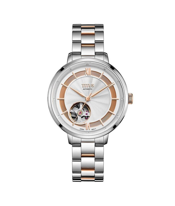 [WOMEN] Enlight 3 Hands Automatic Stainless Steel Watch [W06-03278-002]