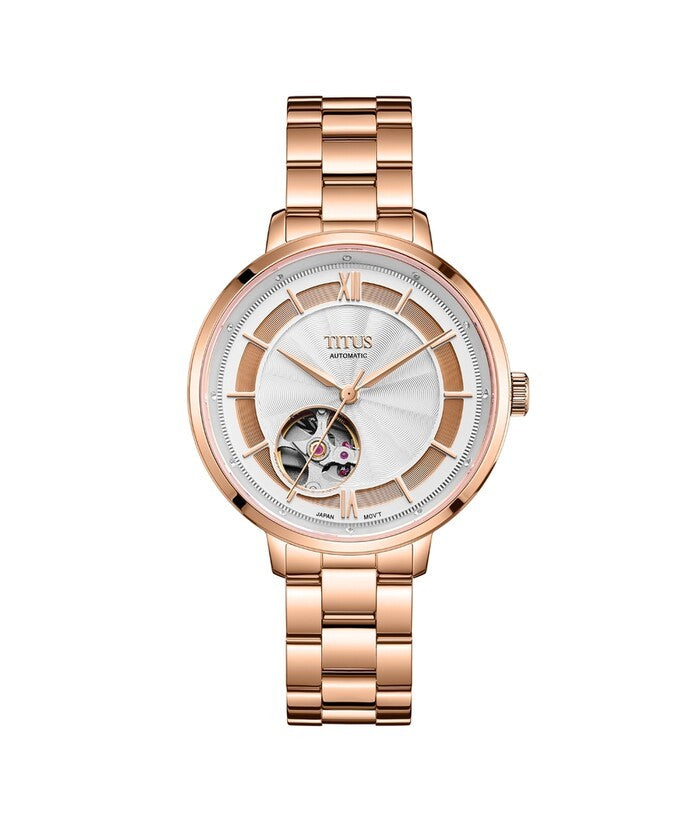 [WOMEN] Enlight 3 Hands Automatic Stainless Steel Watch [W06-03278-003]