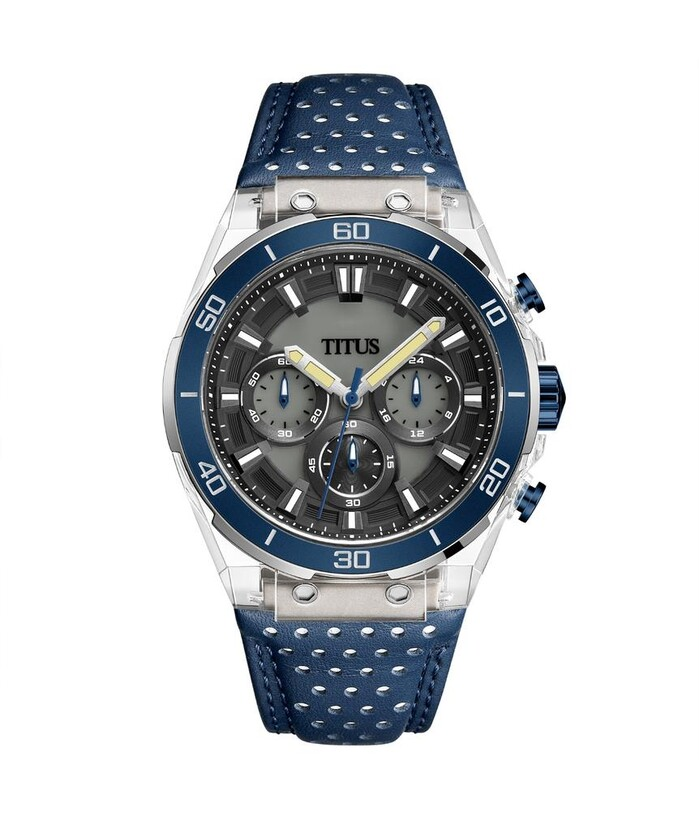[MEN] Modernist Chronograph Quartz Leather Watch [W06-03285-008]