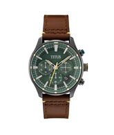 [MEN] Saber Chronograph Quartz Leather Watch [W06-03287-011]