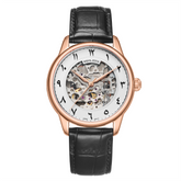 [MEN] Jawi Series Classic 3 Hands Automatic Leather Watch [W06-03309-001]