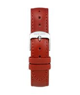 18mm Red Smooth Leather Watch Strap [T06-023-25-061]
