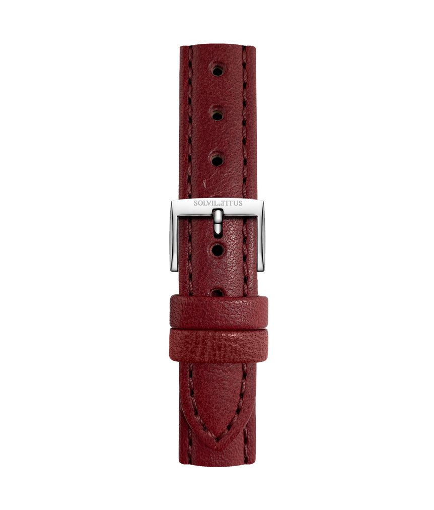 14mm Brown Smooth Leather Watch Strap [T06-02F-11-091]