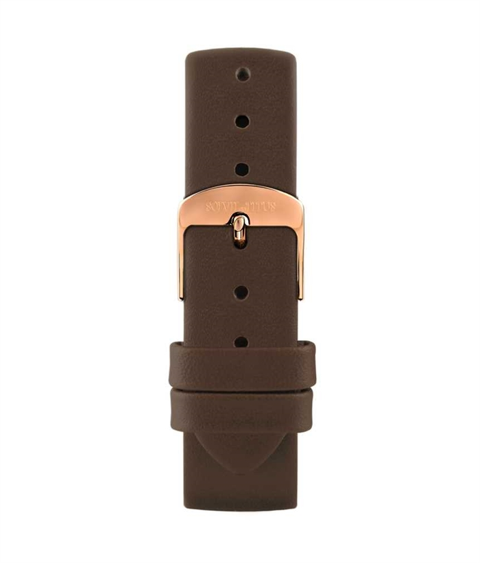 18mm Dark Brown Smooth Leather Watch Strap [T06-043-12-092]